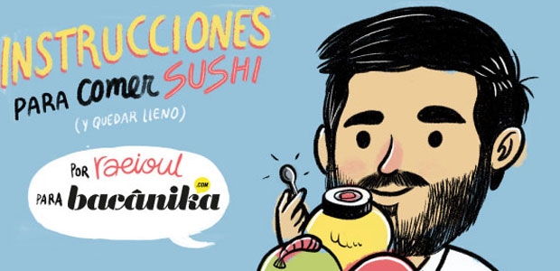 Instrucciones para comer sushi