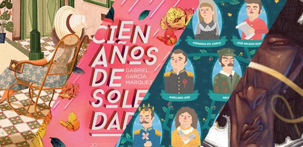 Escenas ilustradas de Cien años de soledad