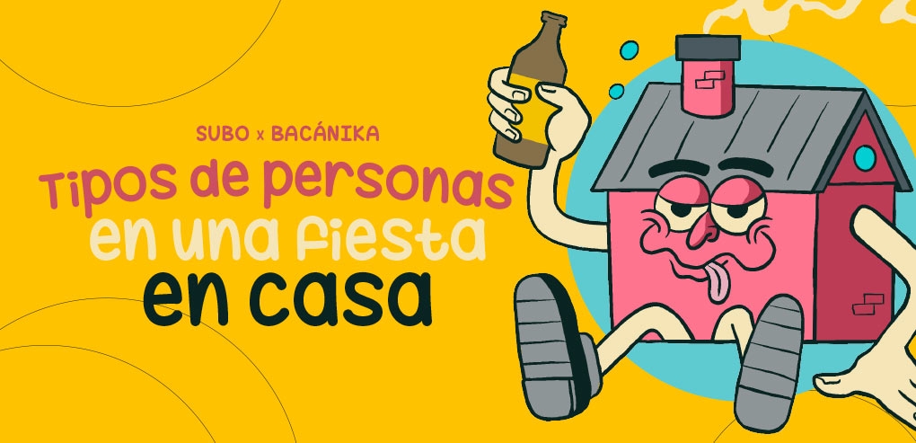 Tipos de personas en una fiesta en casa