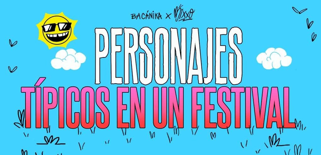 Personajes típicos en un festival